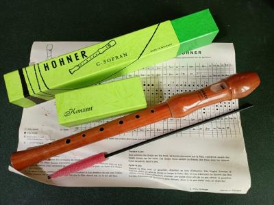 Ancienne fl�te � bec Hohner Konzert 9501