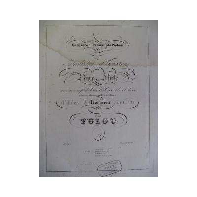 Fl�te tisserande Tulou Jean Louis derni�re pens�e ca1850