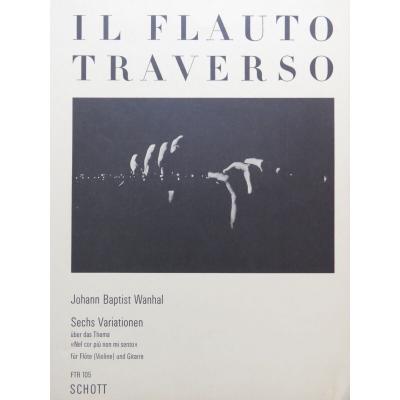 Guitare fl�te ou violon WANHAL Johann Baptist Six Variations 1977