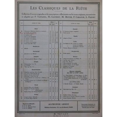 Piano fl�te BACH J. S. Sonate n�1