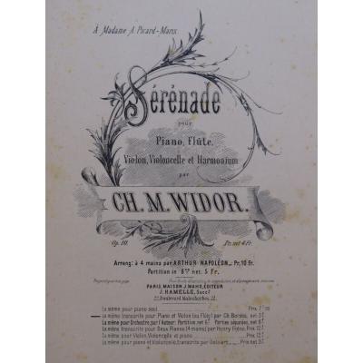 WIDOR Ch. Piano violon ou fl�te M. Serenade