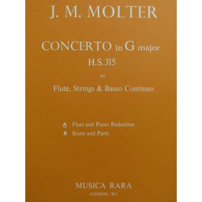 Fl�te pour piano Johann Melchior Molter Concerto en sol majeur 1976