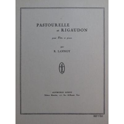 Lannoy Robert Pastourelle And Rigaudon Piano Flute 1961