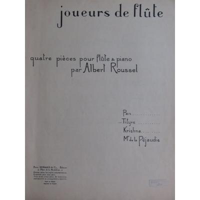Albert Roussel Flute Players Tityre Piano Flute 1955