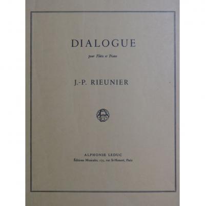 Rieunier J.P. Dialogue Piano Flute 1969