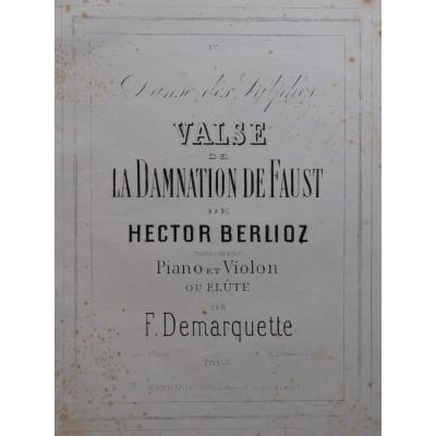 Berlioz Hector Danse des sylphes piano violon ou fl�te ca1877