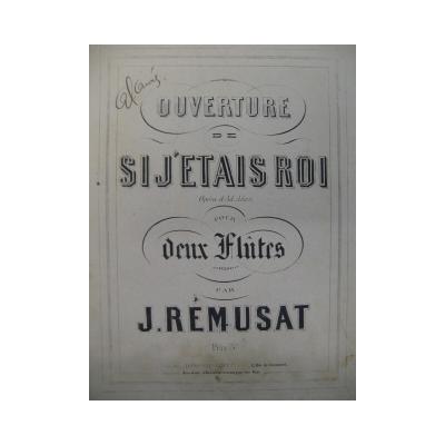 Remusat Jean If I Was King for 2 Flutes 1865