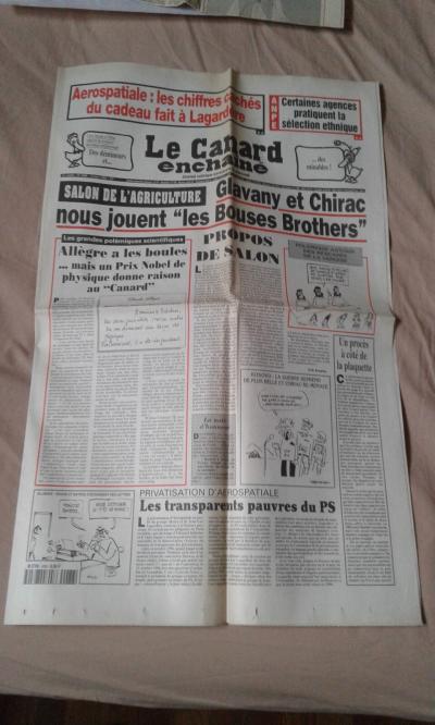 Journal LE CANARD ENCHAINE n�4088   03-03-1999   claude Allegre