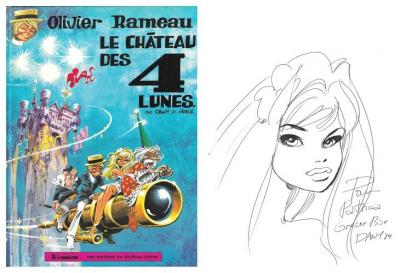 TIRAGE 1978 DANY   GREG DESSIN ORIGINAL   OLIVIER RAMEAU LE CH�TEAU DES 4 LUNES
