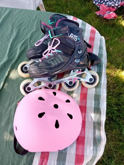 Roller Oxelo Fit 5 Taille 35 38 casque Taille S