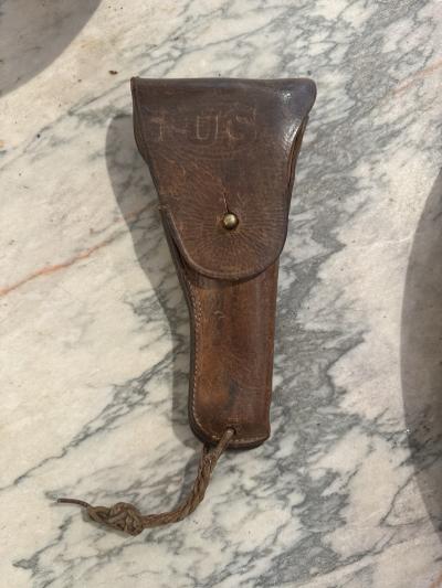 Etui Holster Cuir US M1911 Colt 45 WW2 SEARS Militaria Officier Armee
