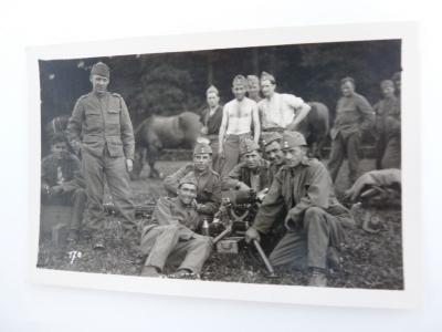 Carte postale photo militaria suisse Zurich (18785)