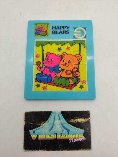 Taquin Vintage Ann�es 80 Happy Bears Sur Balan�oire Bel �tat