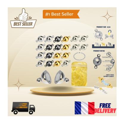 Syst�me de Fermoir Magn�tique �l�gant   Changement Facile pour Bijoux 6mm