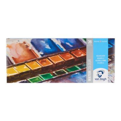 Van Gogh Set de peinture aquarelle, bo�te m�tal 36 demi godets