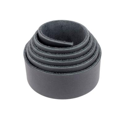 Sangle en cuir de taurillon grain poussi�re 19mm   NOIR R38   �p 2,8mm