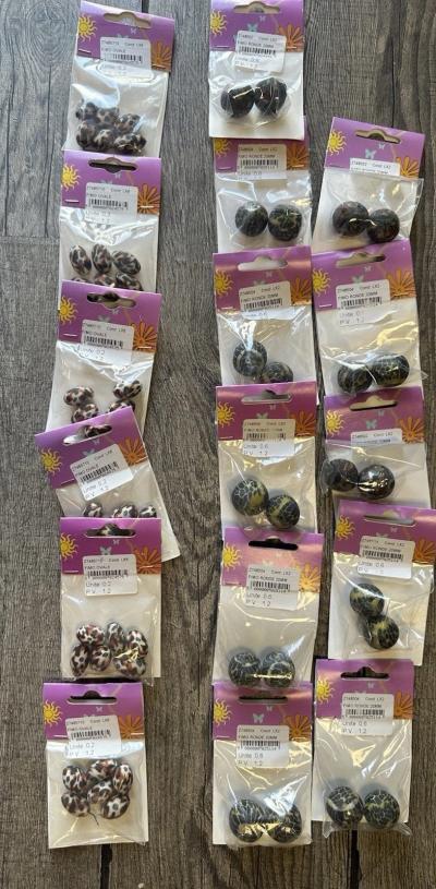 60 Perles en Fimo rondes � 20 mm Et Ovales pour cr�ation de bijoux  Neuf