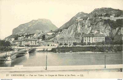 Carte Postale   38   Grenoble   Vue sur l'Is�re le Casque de N�ron et les Forts