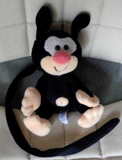 SR2- PELUCHE NOUNOURS MARSUPILAMI  MARSU BEBE NOIR  2002 TTBE