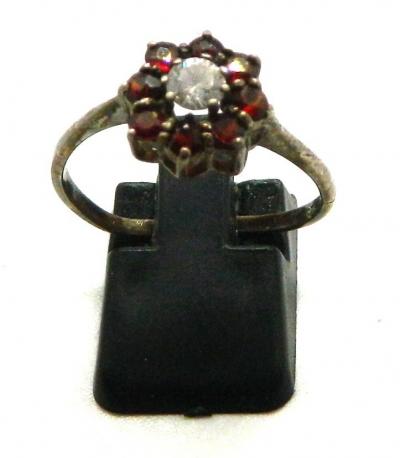 jolie bague marguerite en argent d�but 1900