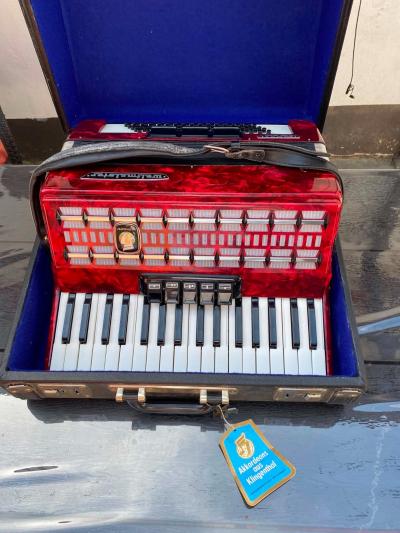 ancien accord�on piano weltmeister serino 80 basses - tr�s belle �tat - test� ok
