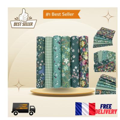 Tissus DIY en Coton UOOOM Lot de 6   50x50cm Motifs Vari�s pour Cr�ations