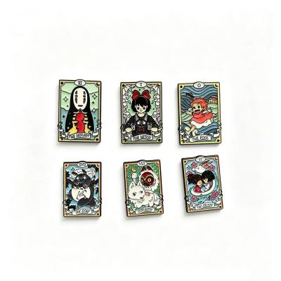 Lot 6 Pin's Anime �maill�s Style Tarot Broches Manga Kawaii Sac Veste Badge