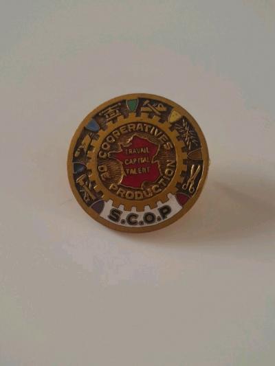 Pin's , Broche S.C.O.P , cooperatives De Production