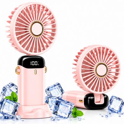 Mini Ventilateur Portable USB Rechargeable 5 Vitesses Pliable �cran 1800mAh Neuf