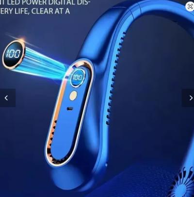 Mini Ventilateur Portable de Cou Ceinture Rechargeable USB Canicule Frais 48H