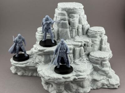 Plusieurs terrain de paysage d�sertique Star Wars Legion (4)