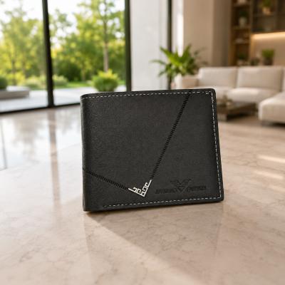 Tout en un Portefeuille Homme Classique En Cuir Mince Pliable Porte Carte