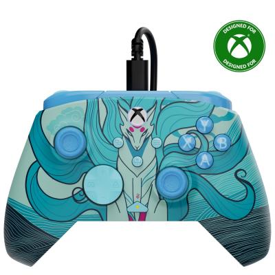 Rematch Advanced Blue Kitsune Manette de jeu filaire   Licence Xbox Series XS