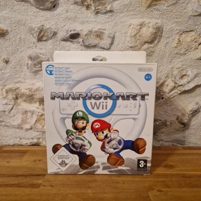 PACK MARIO KART WII   VOLANT NINTENDO WII EN BOITE CIB COMPLET TBE PAL FR