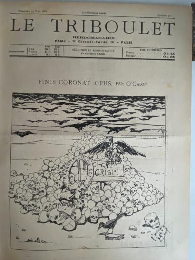 Le Triboulet 15 March 1896 No. 11 Finis Corona Opus Par O' Galop   E N Ery7Three