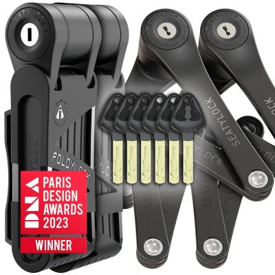 FoldyLock Mini Duo Antivol Pliable   2 Cadenas Velo avec 6 Cl�s Identiques