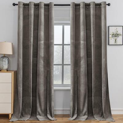 Rideau Velours Occultant Lot De 2, 140�160CM, Rideau Thermique Isolant Anti