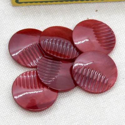 Magnifique lot de boutons Vintage rouge brillant 23MM