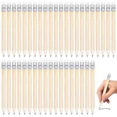 HB Crayons en Bois: Lot de 200 Mini Crayons avec Gomme, Crayon de Golf