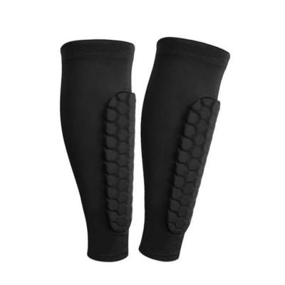 2PCS Tampons de Prot�ge Tibias de Football pour Enfants Jeunes Adultes Manches de Mollet Compression avec Tampon
