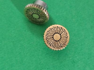 Krieghoff Engraved Rossete Ornaments   pair