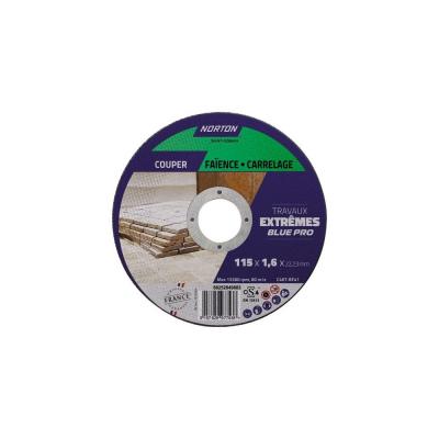 Disque � tron�onner   carrelage - fa�ence   115 x 1.6 x 22.23 mm   trav NORTON