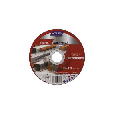 Disque � tron�onner   Acier-Inox   115 x 2.5 x 22.23 mm   travaux inten NORTON