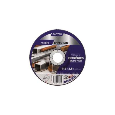 Disque � tron�onner   Acier-Inox   115 x 2.5 x 22.23 mm   travaux extr� NORTON