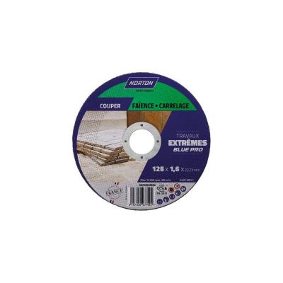 Disque � tron�onner   carrelage - fa�ence   155 x 1.6 x 22.23 mm   trav NORTON