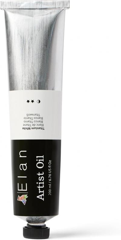 Elan Blanc de Titane | Peinture � l'Huile | Tube 200ml | Non Toxique | NEUF