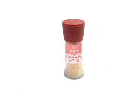 Sel Rose SALDORO   Moulin 110 g   Sel de Roche Naturel      Saveur Gourmet