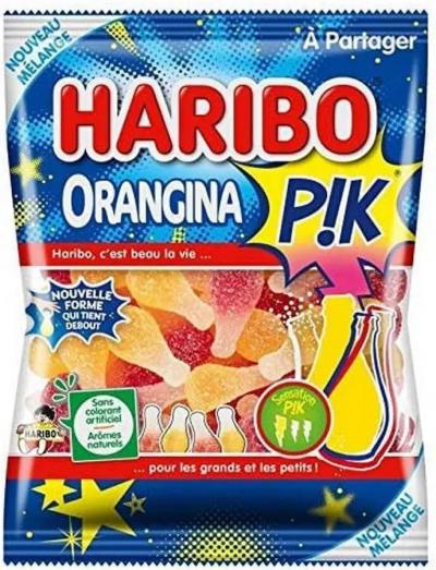 Haribo Bonbons acides Orangina Pik le sachet de 250 g.