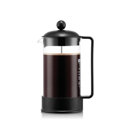 French Press Brazil   1L - 8 Tasses Cafeti�re � Piston   Verre R�sistant &