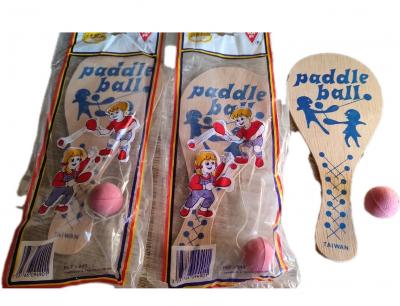 Lot 3 Raquettes Paddle Ball Bois Vintage   2 Neuves sous Blister   Jeu R�tro